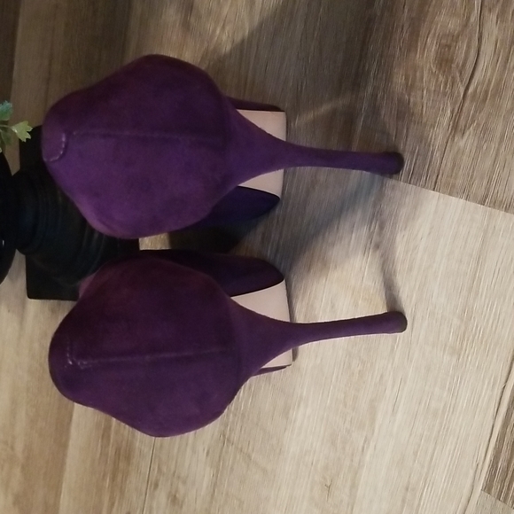 GIUSEPPE ZANOTTI PURPLE SUEDE PLATFORM PUMPS - Size 8 - Picture 3 of 6
